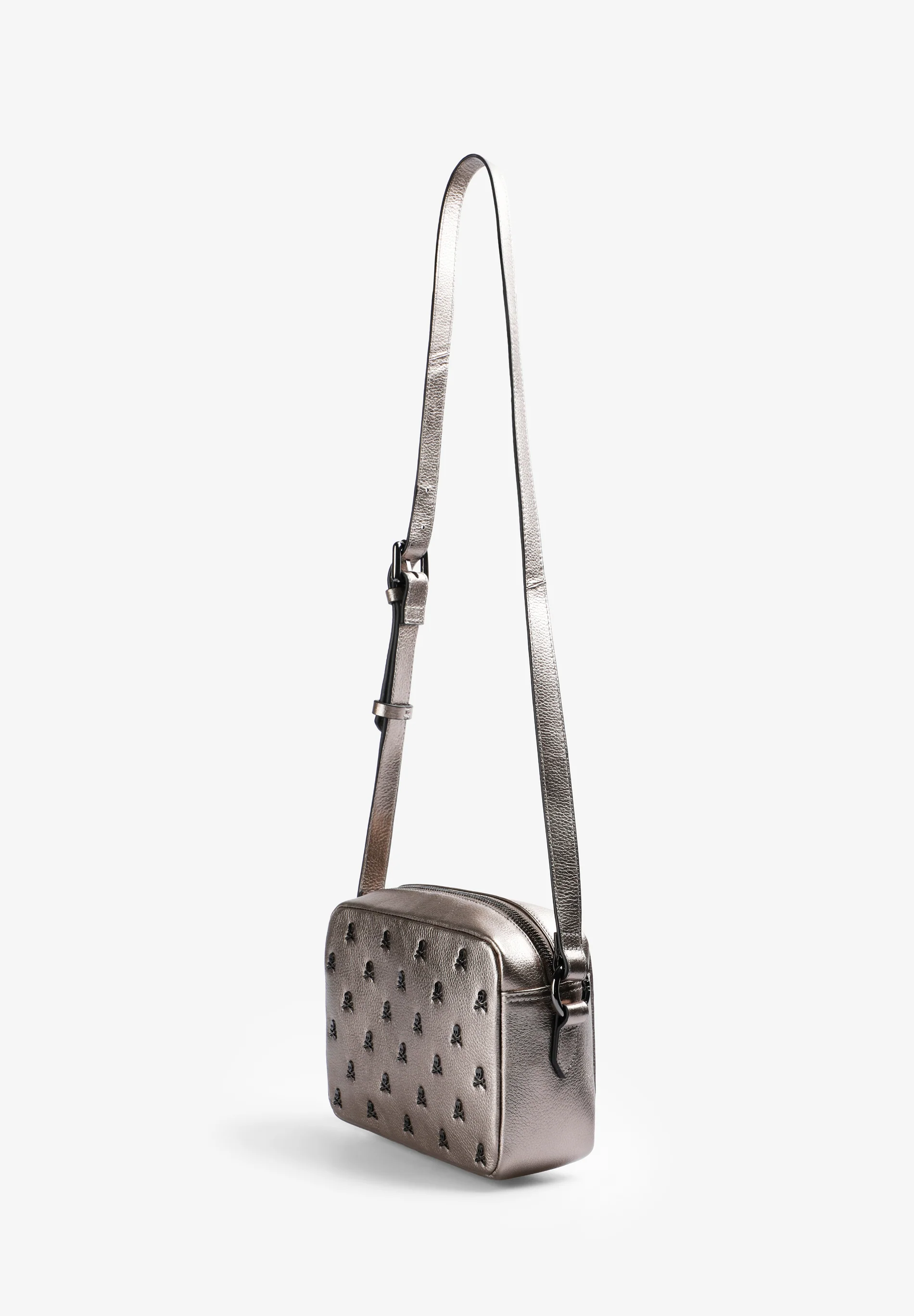 BOLSO PIEL BANDOLERA CALAVERAS ALL OVER - Image 4