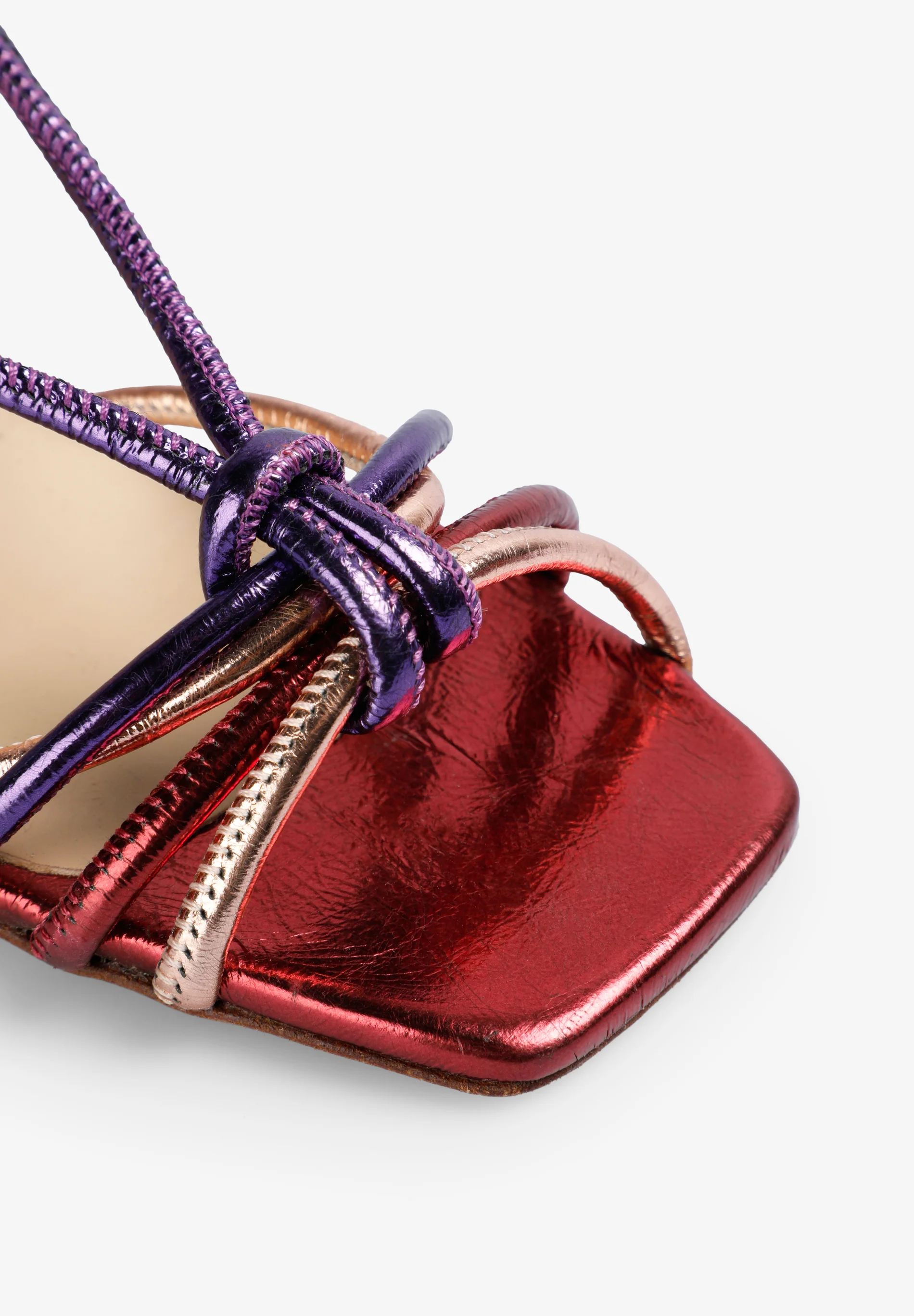 SANDALIAS TACÓN NUDO MULTICOLOR - Image 3