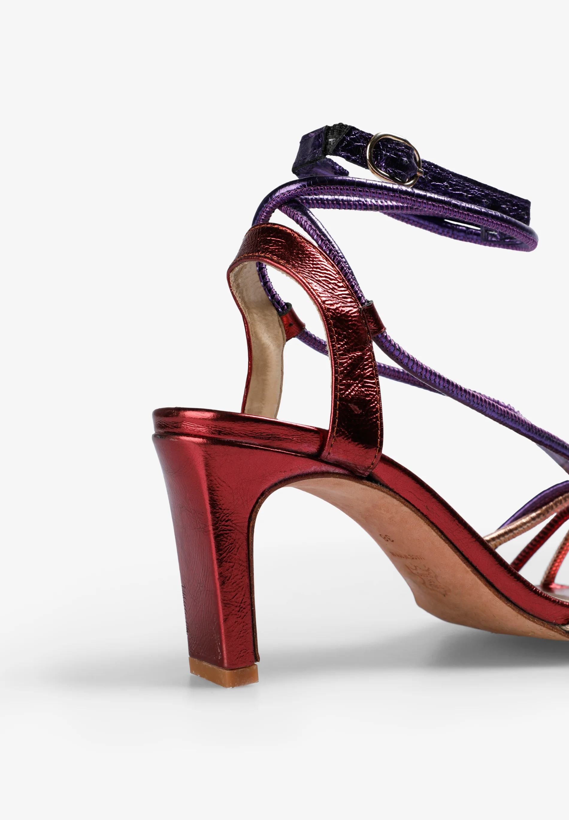 SANDALIAS TACÓN NUDO MULTICOLOR - Image 4